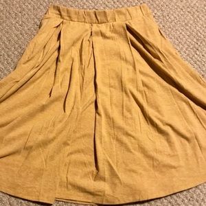 Yellow LuLaRoe Madison Skirt
